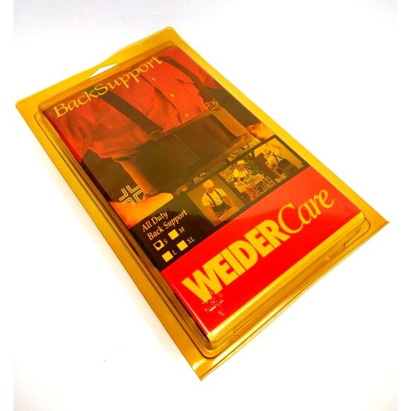 Weider Care All Duty Back Support Black Size S Made in USA 28"-32" Waist Belt - Picture 6 of 7